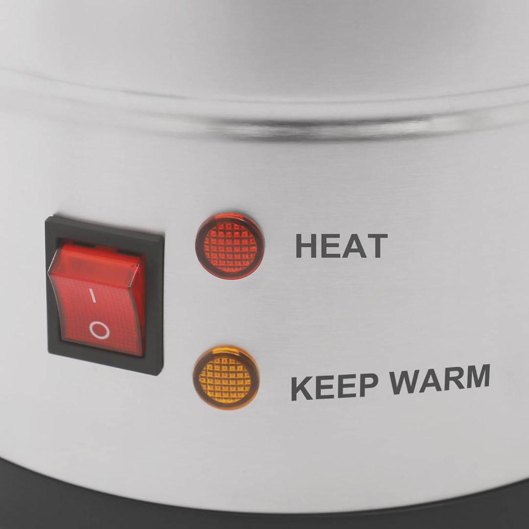 Kazafa 1800W 220V 8L Elektrischer Wachsschmelztopf mit Deckel, Wasserhahn | Automatische Abschaltfun