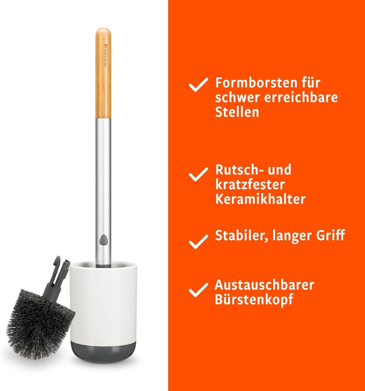 Full Circle Home Toilettenbürste Scrub Queen - Reinigungsbürste - Geruchsfrei - Langlebig WC-Bürste,