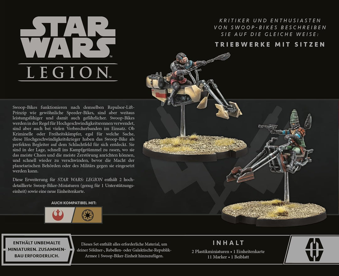Atomic Mass Games | Star Wars: Legion – Swoop-Biker | Einheit-Erweiterung | Tabletop | 2 Spieler | A