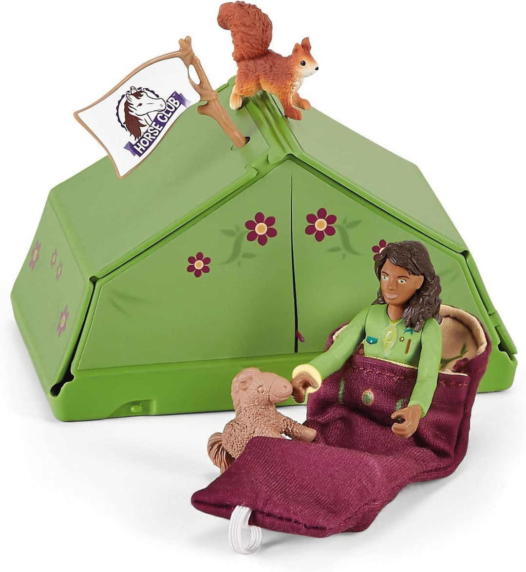 schleich 42533 HORSE CLUB Sarahs Campingausflug, 23 Teile Spielset mit schleich Pferde Figur, vollbe