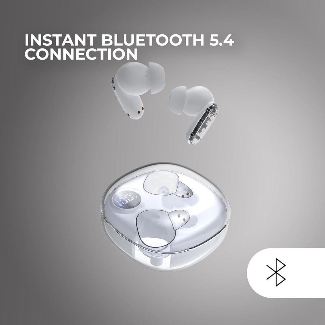 Mars Gaming MHIB2, Bluetooth 5.4 Kopfhörer, Immersiver Klang, Ergonomisches Halbtransparentes und Ul
