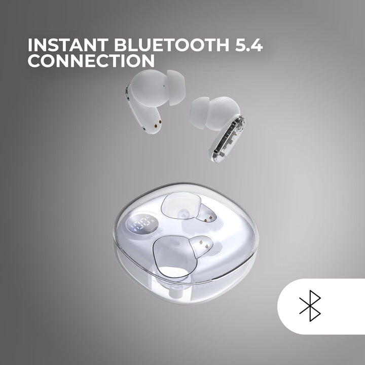 Mars Gaming MHIB2, Bluetooth 5.4 Kopfhörer, Immersiver Klang, Ergonomisches Halbtransparentes und Ul