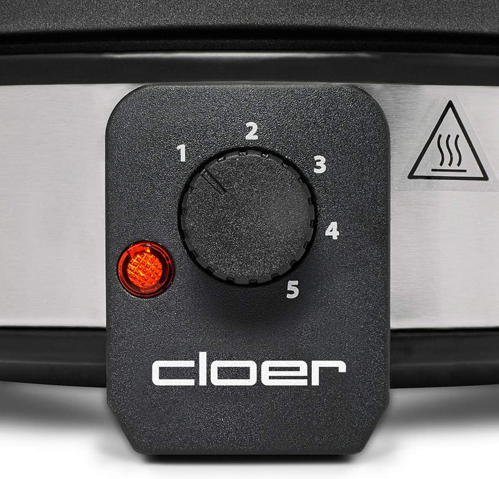 Cloer 6679 Fondue für 8 Personen, beschichteter Aluminiumtopf, inklusive Spritzschutz, 8 farbig mark