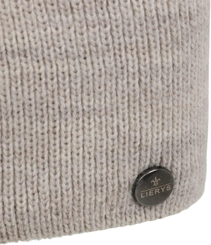 LIERYS Mono Stirnband Damen/Herren 8 cm breit - Made in Germany - dreilagiges Strickband gefüttert m