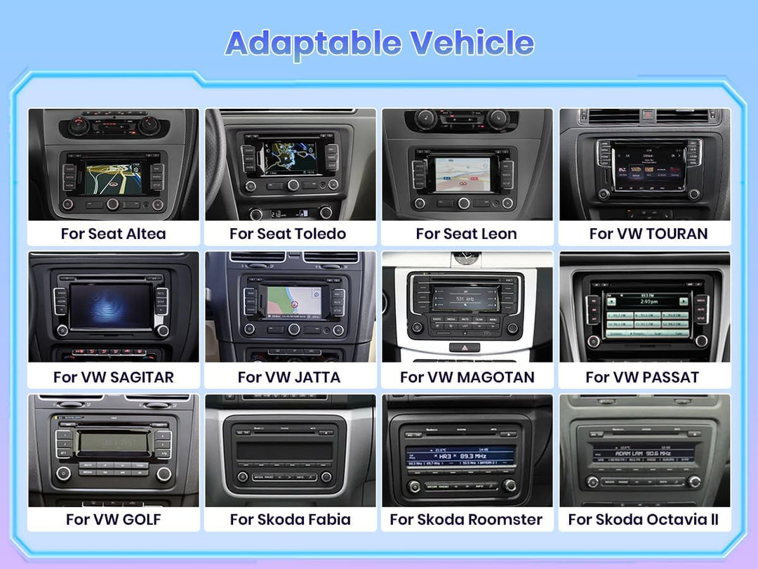 [8Cores 4G+64G] Hikity Autoradio Android 13 Für VW Golf 5 V Golf 6 Passat EOS Polo Jetta 7'' Touch D