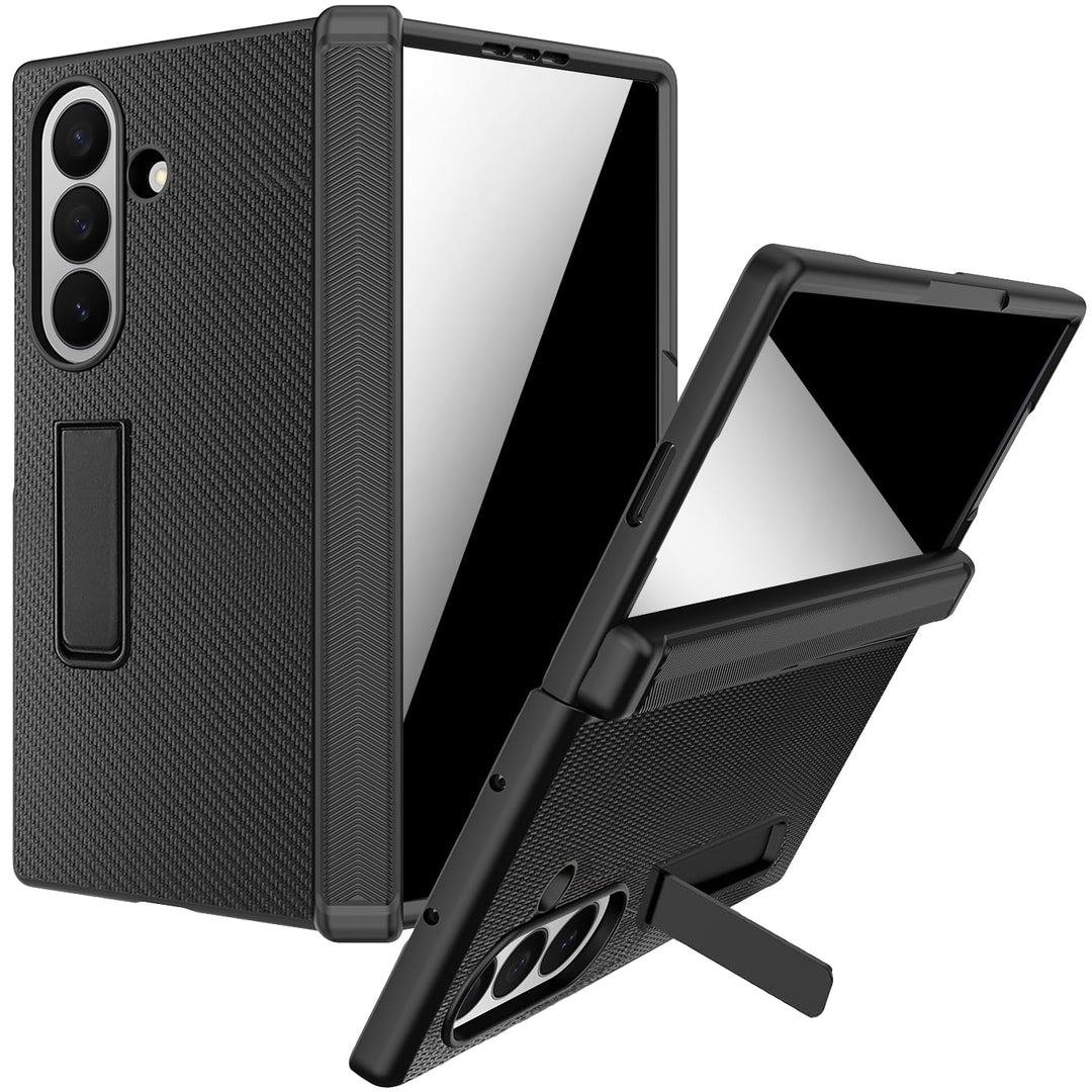 NINKI für Samsung Galaxy Z Fold 7 Hülle mit Privacy Screen Protector Magnetic ständer, Scharnier han