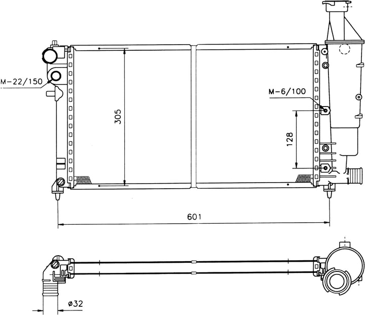 NRF 50421 Kühler, Motorkühlung