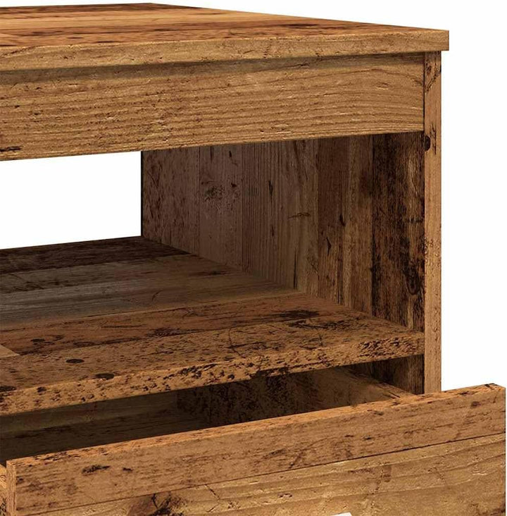 vidaXL Schubladenschrank Altholz-Optik 40x50x76 cm Holzwerkstoff, Schrank, Kommode mit Schublade, Sc