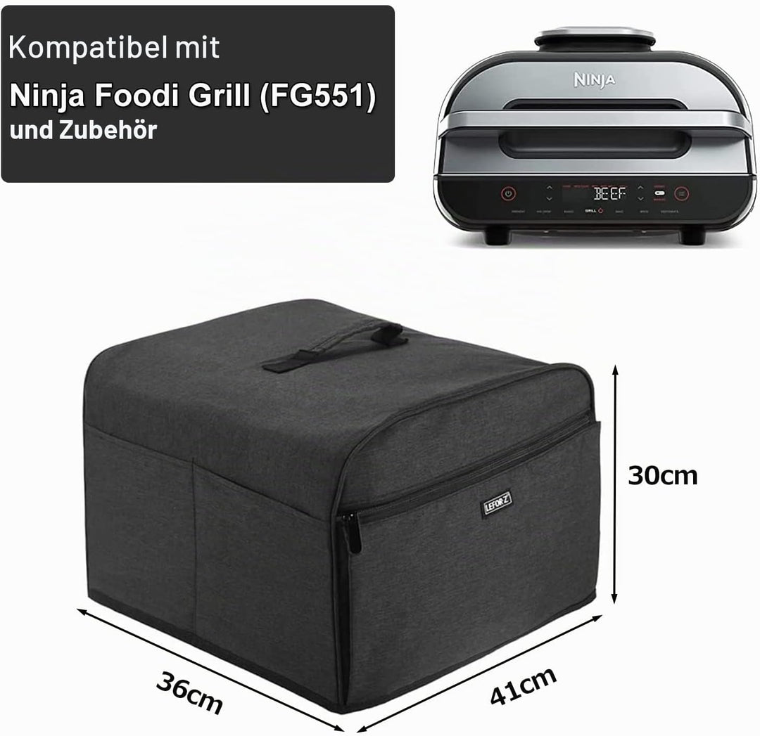 LEFOR·Z Staubschutz, kompatibel mit Ninja Foodi Smart XL Grill (FG551) und Zubehör, wasserabweisende