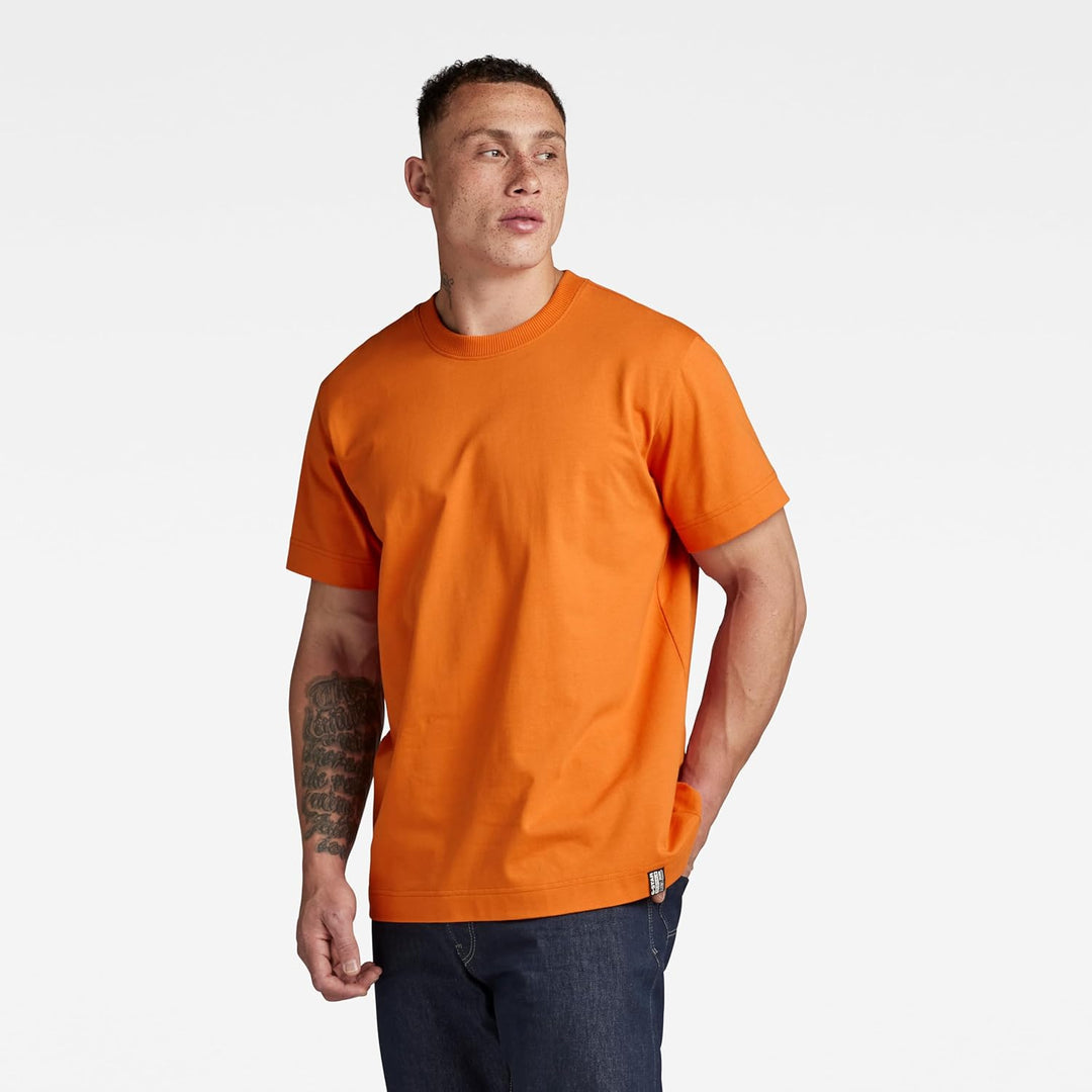 G-Star RAW Herren Essential Loose T-Shirts S Orange (Orange D23471-c784-1018), S Orange (Orange D234