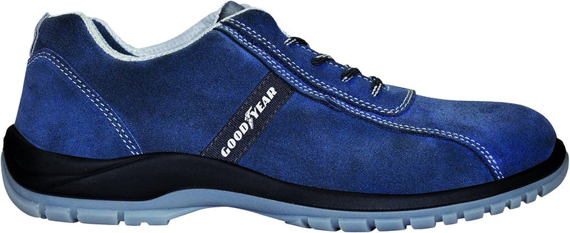 Goodyear Spaltleder Schuhe G138/3052C Blau Grösse 47 47 EU, 47 EU