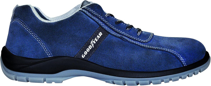 Goodyear G138/3052C Schuhe Spaltleder, Grösse 48, Blau 48 EU, 48 EU