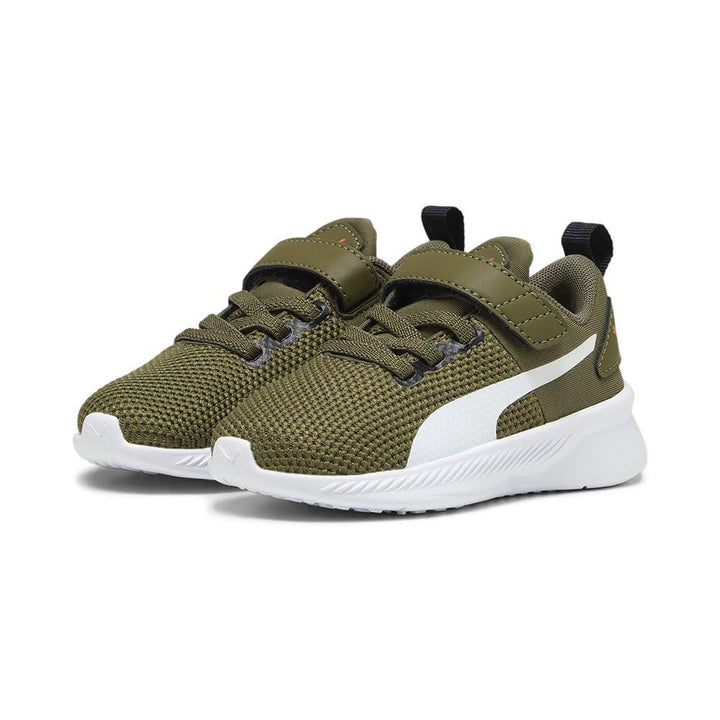 PUMA Herren Flyer Runner Engineer Knit Laufschuh 35.5 EU Mehrfarbig Olive Drab Puma White Hot Heat,