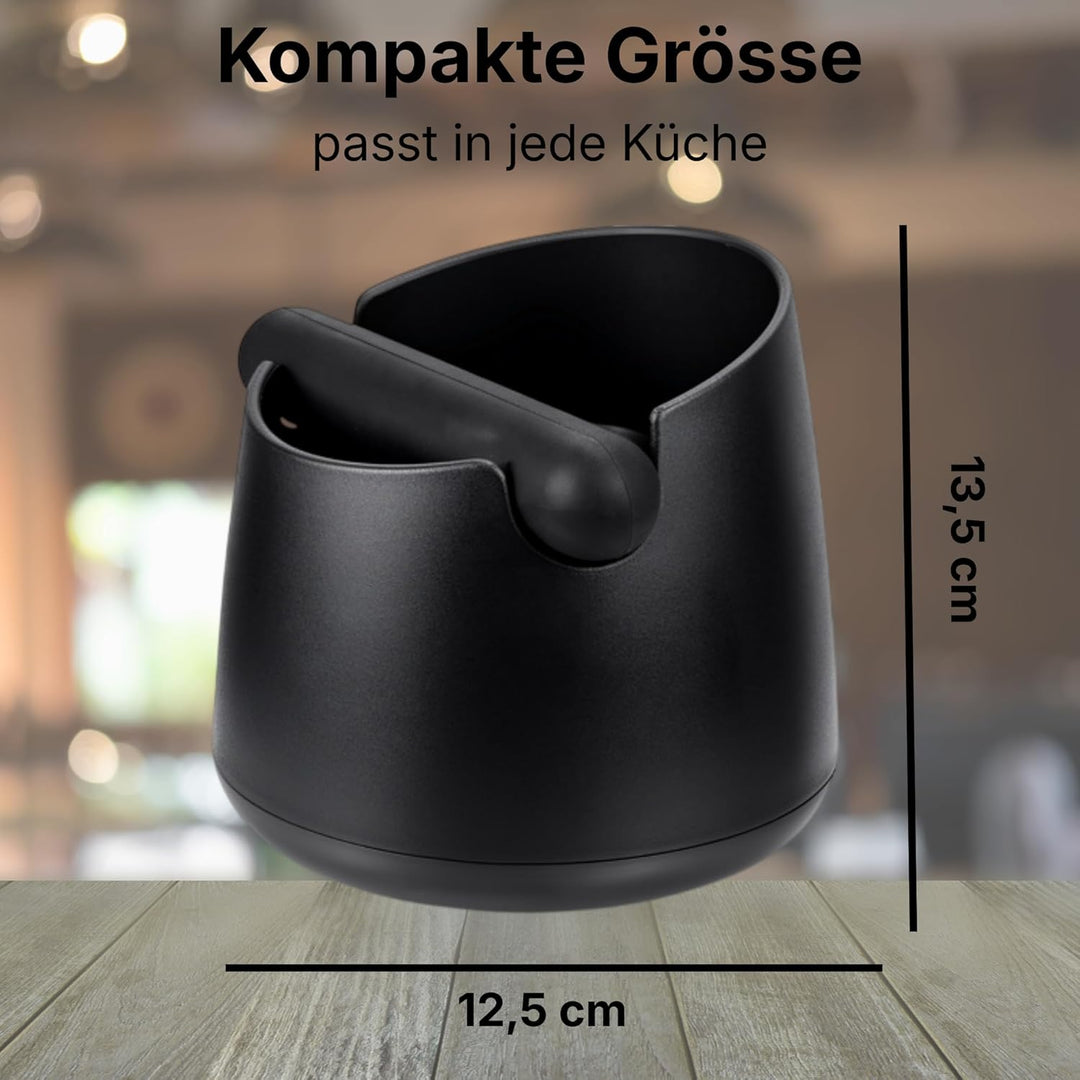 Abklopfbehälter für Siebträger - robuster Abschlagbehälter Espresso Zubehör - Knock Box für Siebträg
