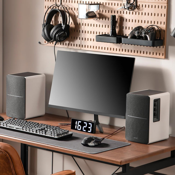 Aktivboxen Edifier Studio R1280DB 2.0 weiss/silber Bluetooth Mit Bluetooth und Digitaleingängen Weis