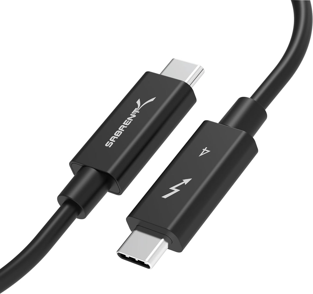 Sabrent Thunderbolt 4 40 Gbps Ladekabel 1M lang USB Typ-C Kabel | 8K 60Hz Display |PD Unterstützt 10
