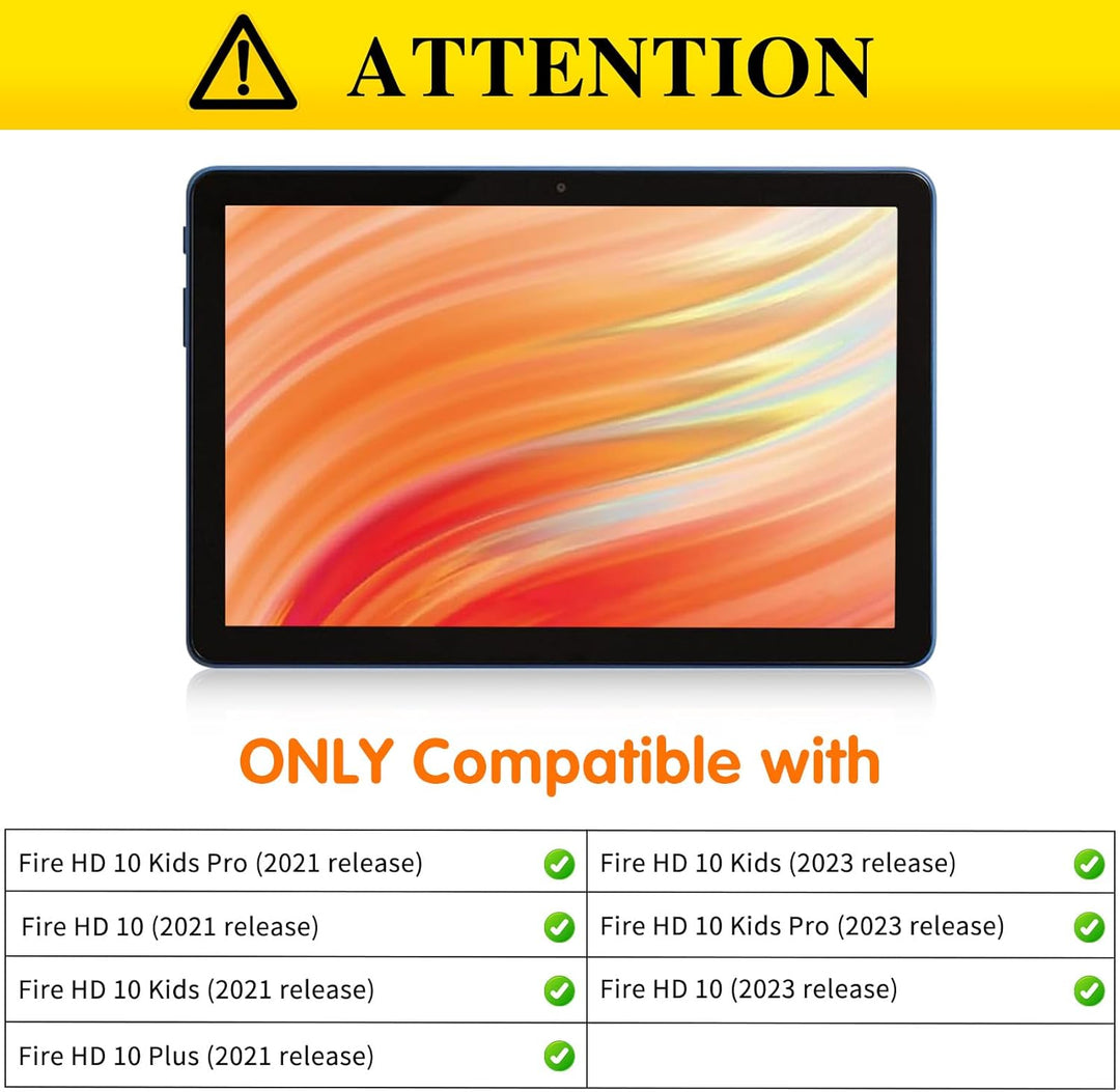 GOZOPO Schutzfolie für Fire HD 10 / Fire HD 10 Kids/Fire HD 10 Kids Pro Tablet (13. Gen., 2023), Pan