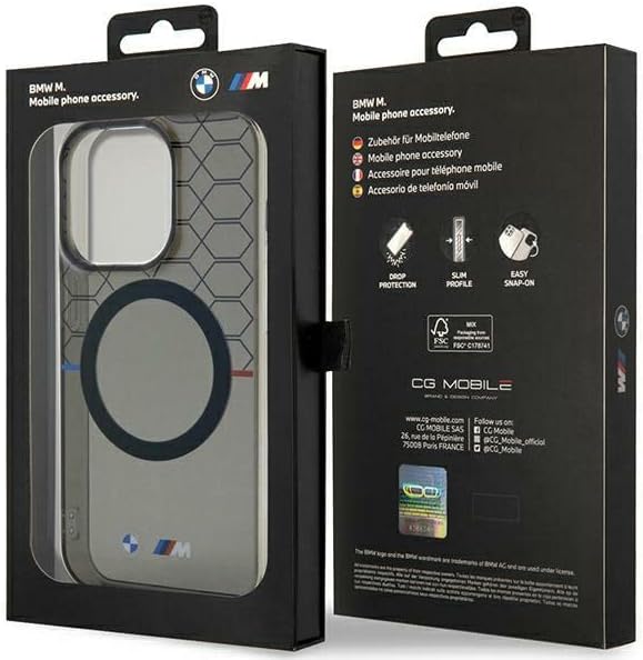 BMW BMHMP14XHGPK hülle für iPhone 14 Pro Max 6.7" grau hardcase Pattern