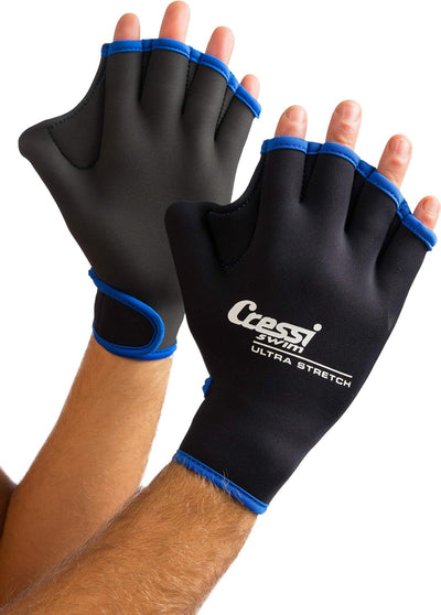 Cressi Unisex Erwachsene Swim Gloves Schwimmhandschuhe M Blau, M Blau