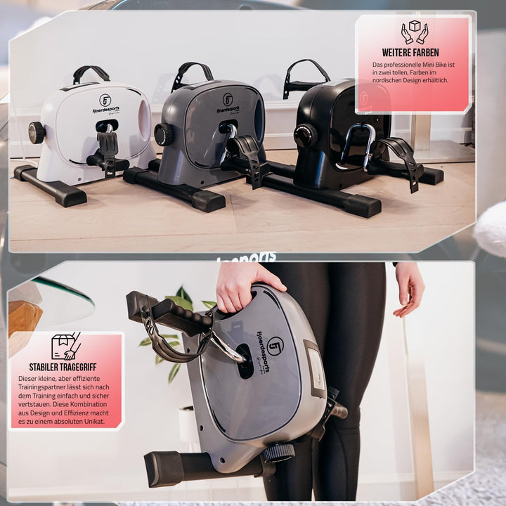 Arm- und Beintrainer, Mini-Heimtrainer, Bewegungstrainer, Training im Home-Office, mit Trainingsdisp
