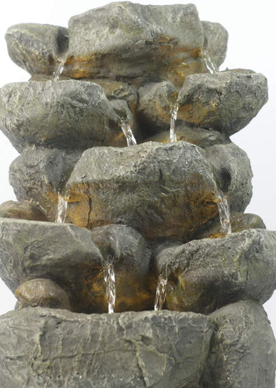 Arnusa Springbrunnen Victoria mit LED Beleuchtung Zimmerbrunnen IN und Outdoor Gartenbrunnen Wassers