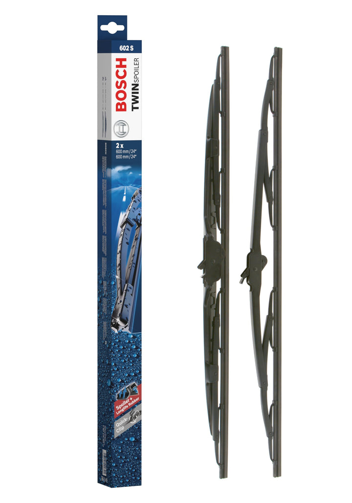 Bosch Scheibenwischer Twin Spoiler 602S, Länge: 600mm/600mm – Set für