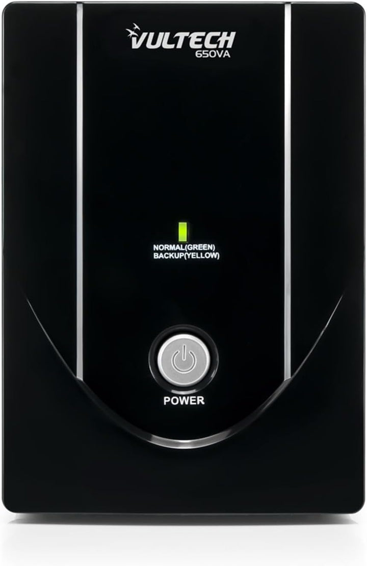 VulTech UPS650VA-LITE Kontinuitätsgruppe Offline, Schwarz Lite USV-Serie 650 VA | 360 Watt, Lite USV