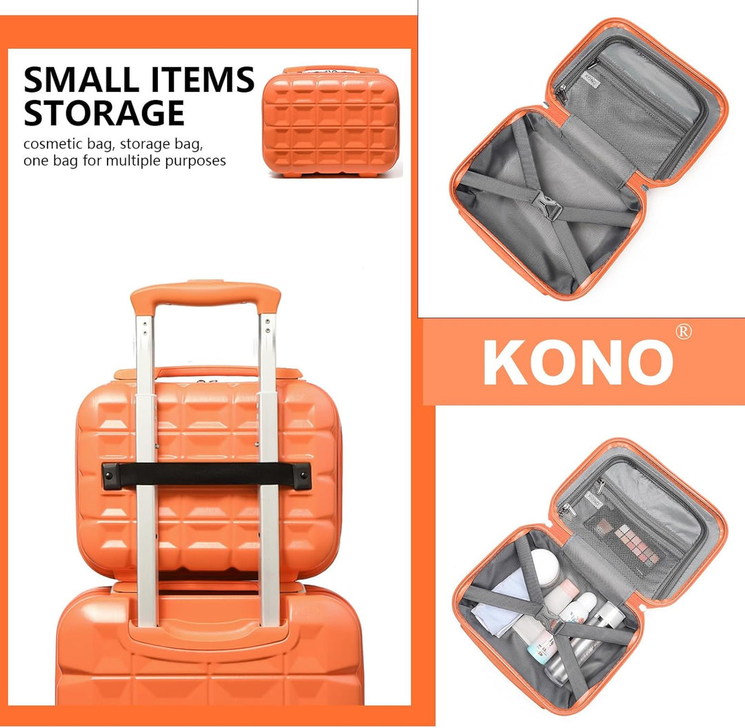 KONO Hartschale Kosmetikkoffer Beautycase Klein Beauty Case Hartschale ABS Handgepäck Gepäck-Sets fü