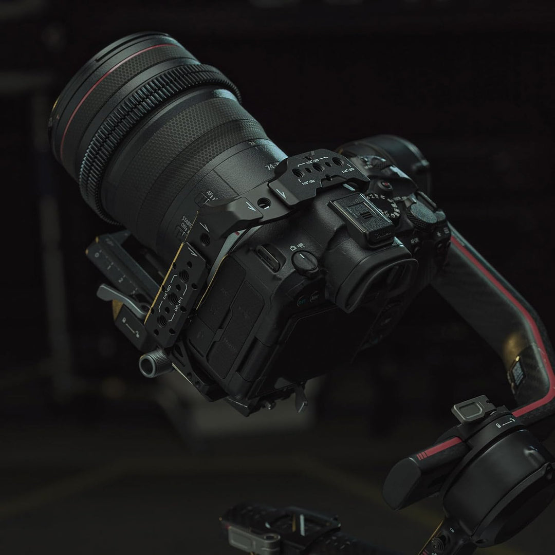 Tilta Full Camera Cage for R6 Mark II with Micro HDMI USB-C Cable Clamp, Cold Shoe Receiver, NATO ra