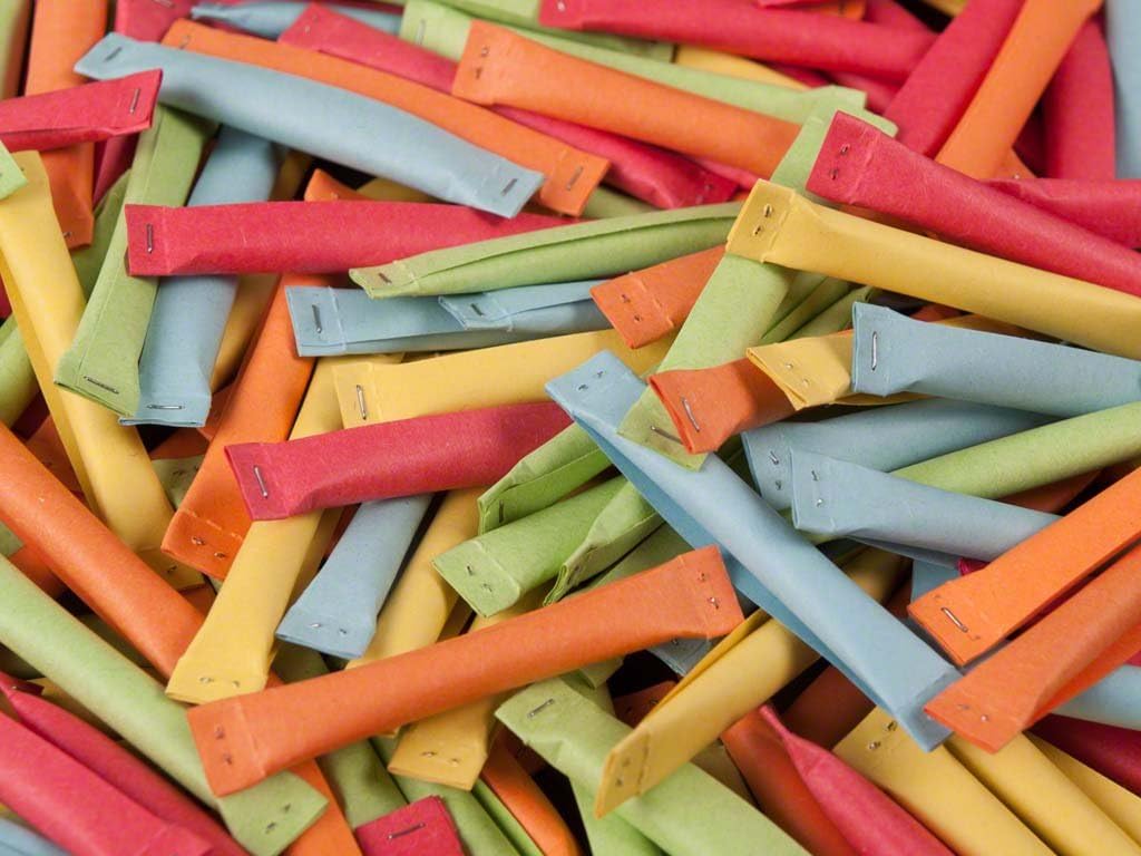 Sicherheitslose, geklammert, bunt gemischt, Set 1-800