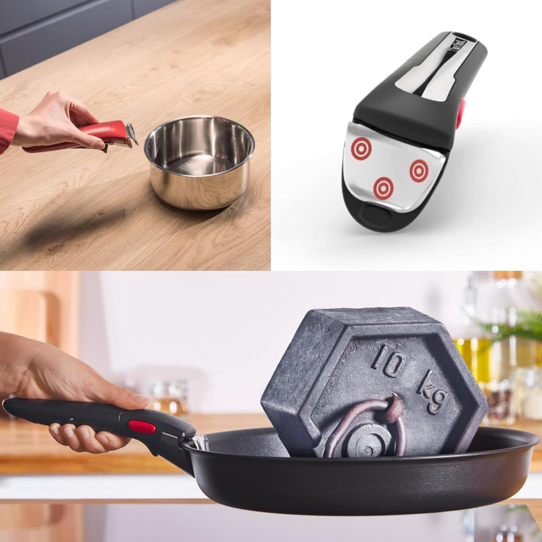 Tefal L9863153 Pfannenhalter, Aluminium, Schwarz