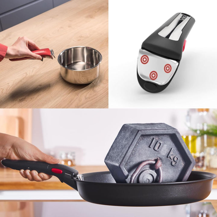 Tefal L9863153 Pfannenhalter, Aluminium, Schwarz