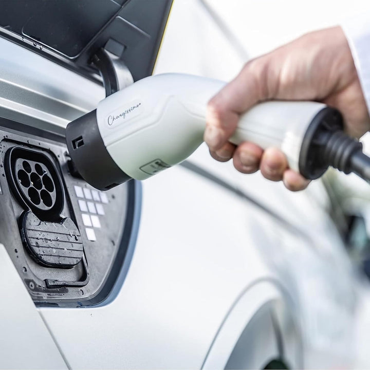 Wallbox Ladestation CHARGISSIMO 3,6KW | 7,2 kW für EV Elektroautos und Plug in Hybridauto 5 Meter Ty