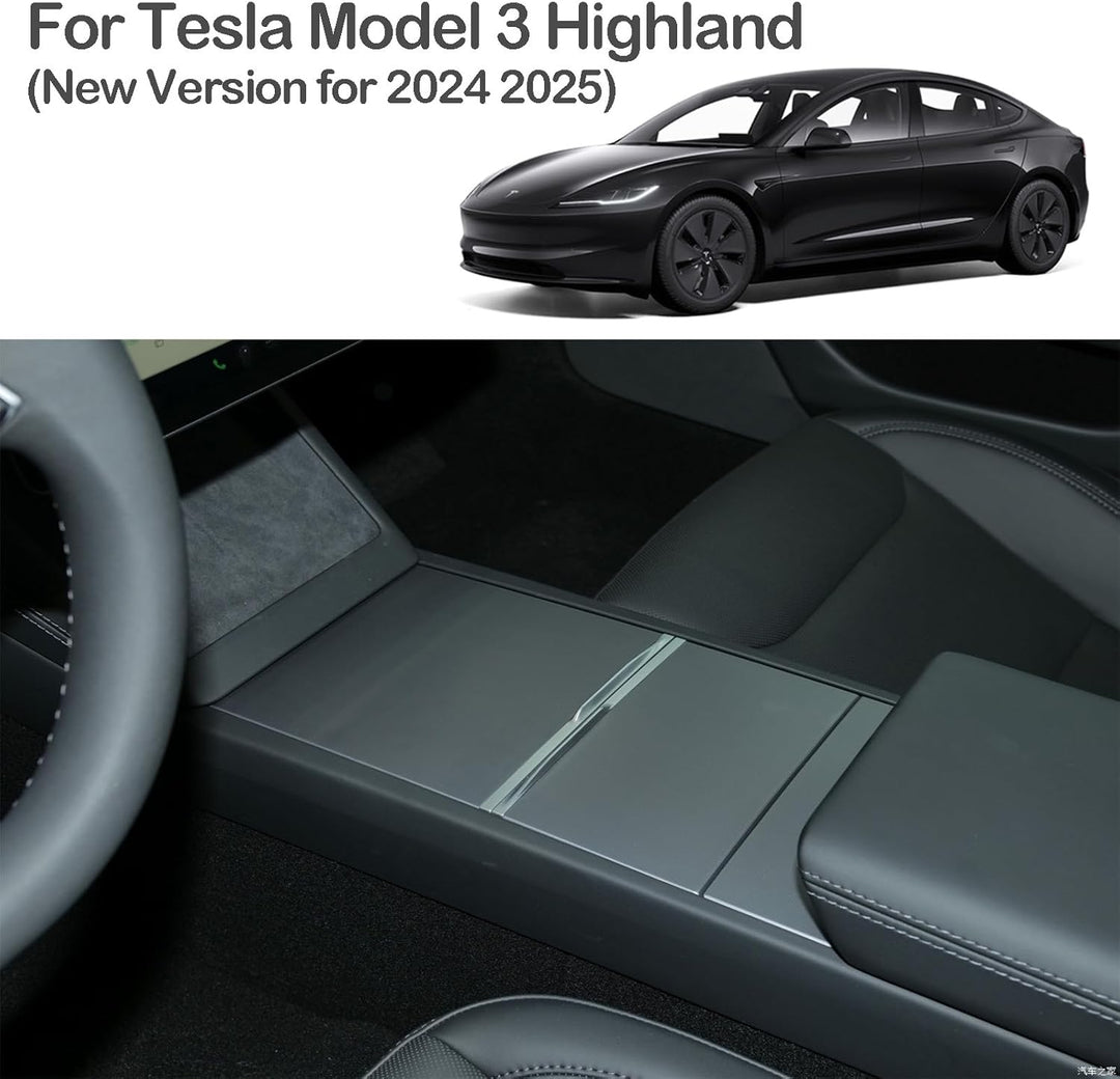 MIEBA Mittelkonsole Organizer-Ablage für neues Tesla Model 3 Highland 2024 2025 Model Y Juniper Zube