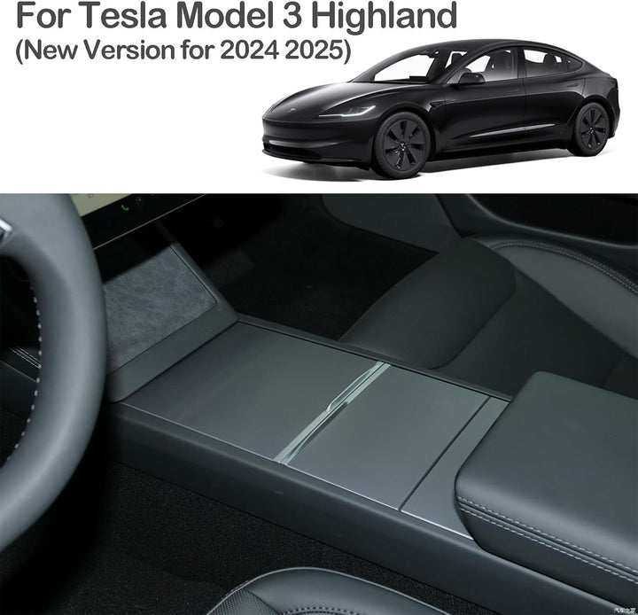 MIEBA Mittelkonsole Organizer-Ablage für neues Tesla Model 3 Highland 2024 2025 Model Y Juniper Zube