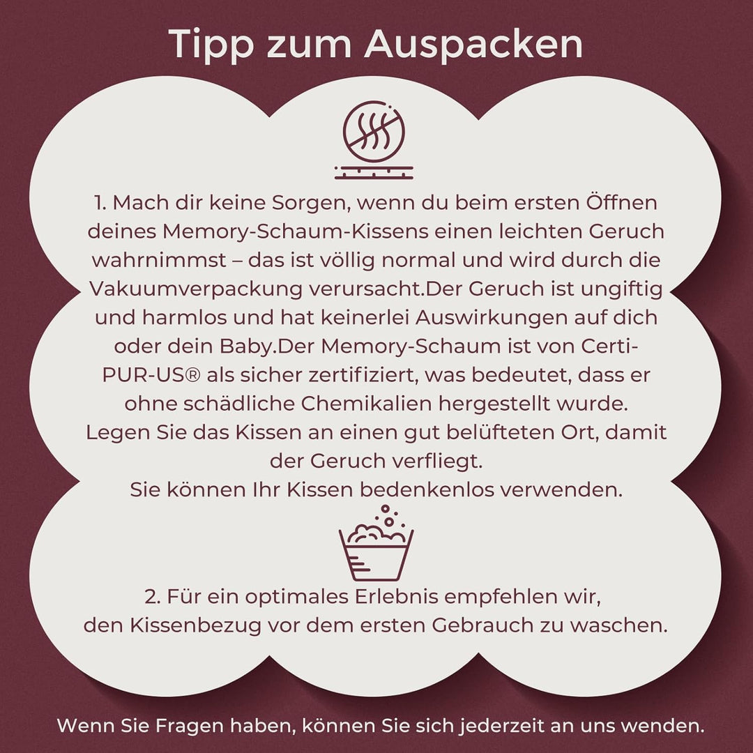Momcozy Memory-Schaum Stillkissen mit Sicherheitsumrandung – Ergonomisches Still- und Lagerungskisse