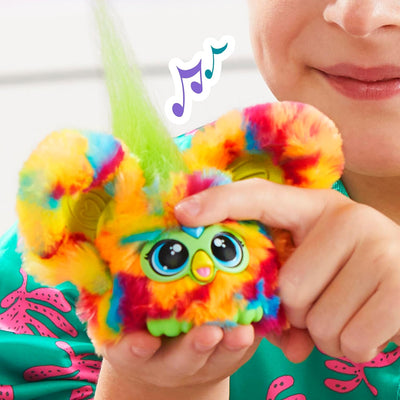 Furby Furblets Pix-Elle Mini-Freund, über 45 Geräusche, Gamer-Musik & Sätze in Furbisch, Spielzeug f