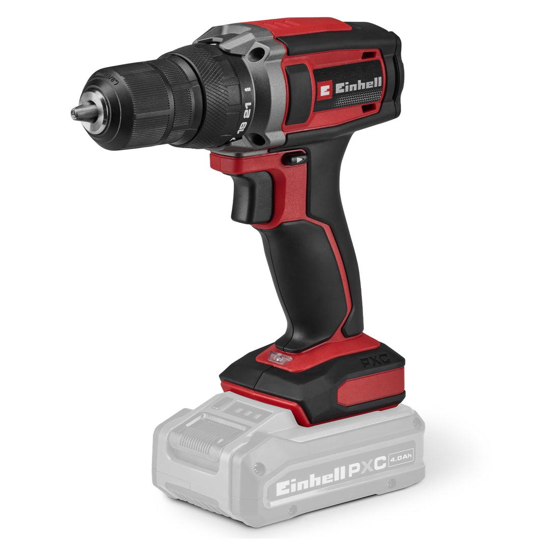 Einhell Akku-Bohrschrauber TC-CD 18/38 Li - Solo Power X-Change (18 V, 38 Nm, 10 mm Schnellspannbohr