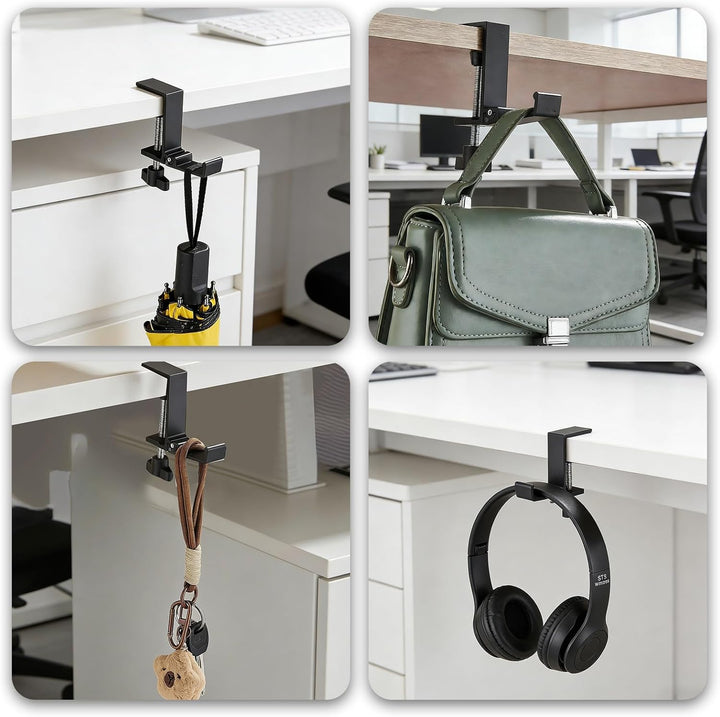 Headphone Stand, Einstellbarer KopfhöRerstäNder Als KopfhöRerhalterung & KopfhöRer Haken, Klappbar,