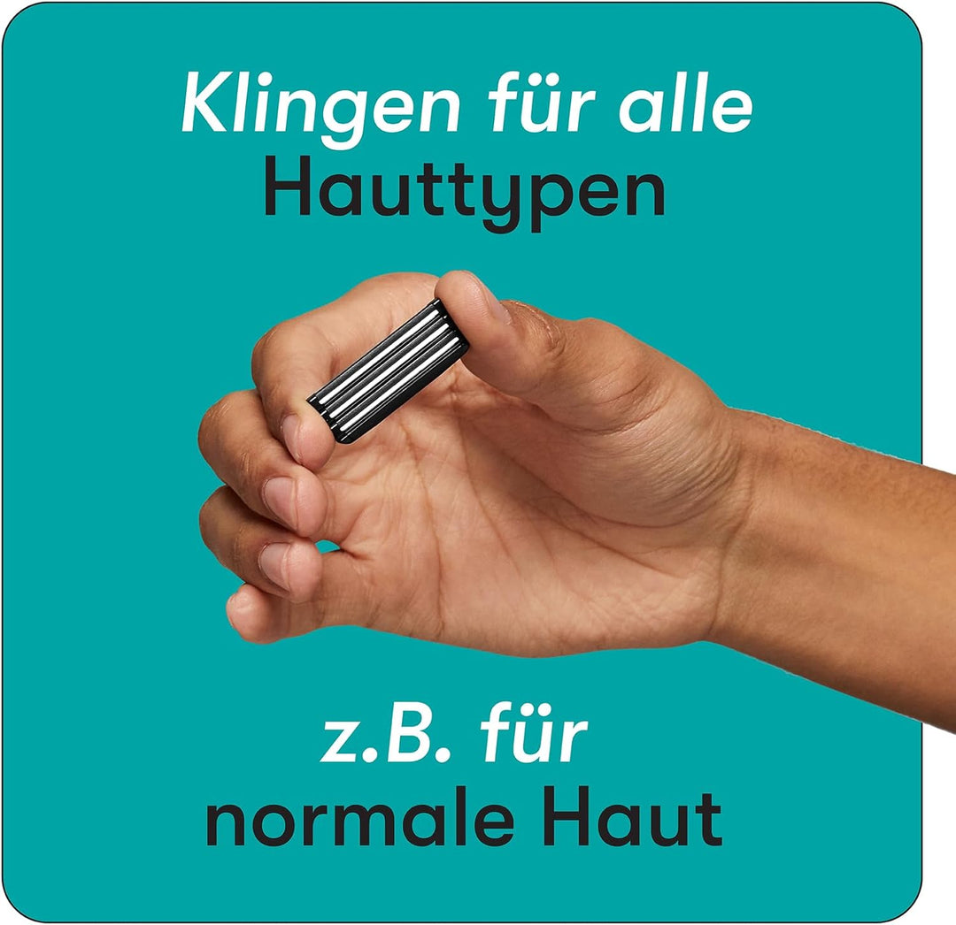 Boldking Bartpflege Set für Männer Regular - Rasierset mit Nassrasierer, 2 Stück Rasierklingen, Rasi