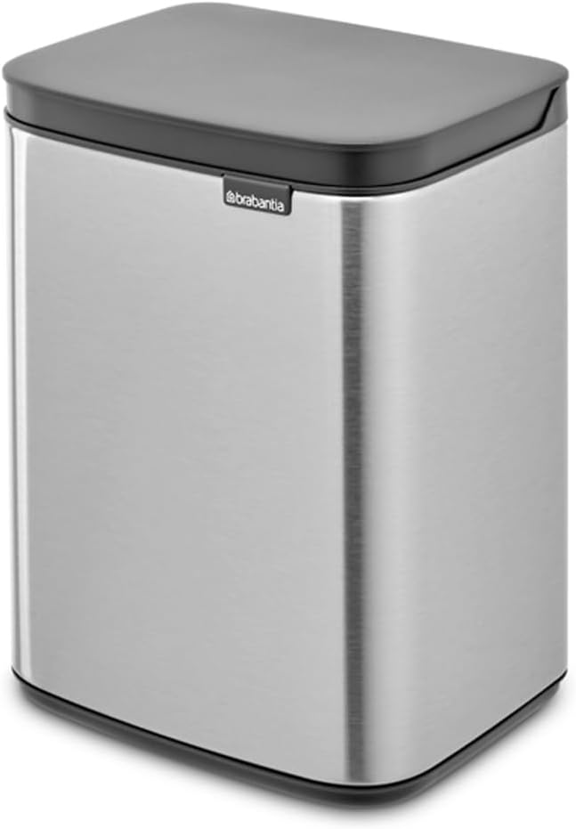 Brabantia - Bo Abfalleimer 4L - Abfalleimer klein & stilvoll - Leicht zu öffnender, sanft schliessen