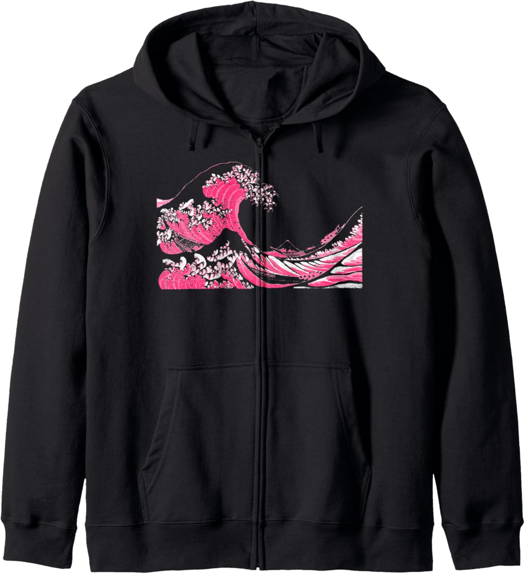 Berühmte Klassische Japanische Kunst Die Grosse Welle Hokusai Kapuzenjacke