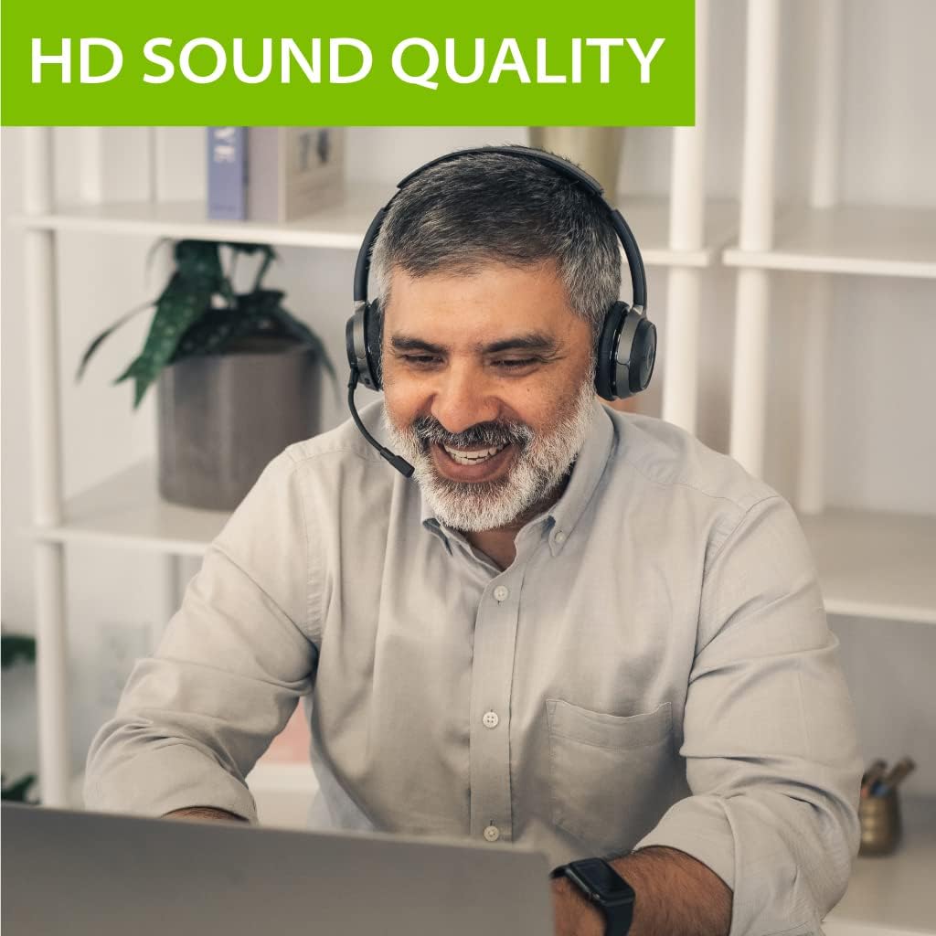 Avantree Bluetooth 5.0 Kopfhörer mit Abnehmbaren Mikro & Ladeständer, aptX HD Kabelloses Headset für