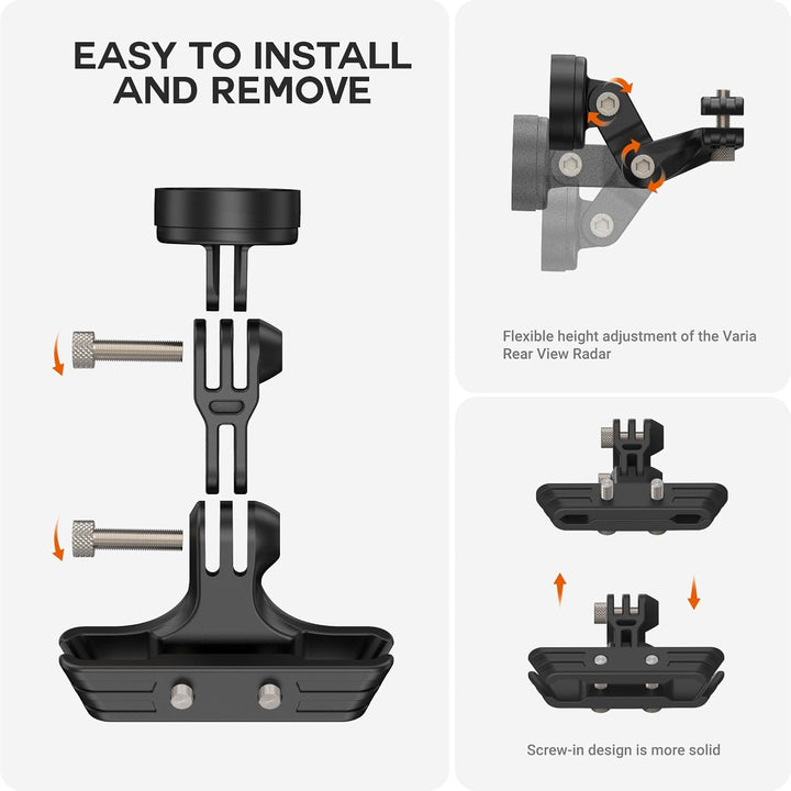 TUSITA Sitzschienen Halterung Kit Kompatibel mit Garmin Varia RTL510 RTL515 RVR315 Rearview Varia RT