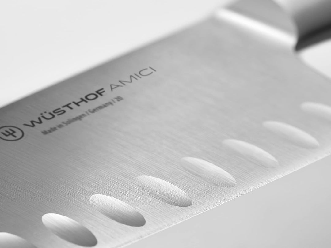 WÜSTHOF Amici Santoku 17 cm, Braun,silber