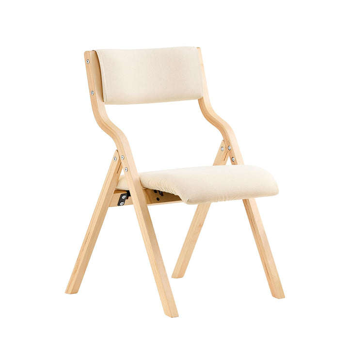 SoBuy FST40-W Klappstuhl Küchenstuhl mit gepolsterter Sitzfläche und Lehne weiss, Weiss