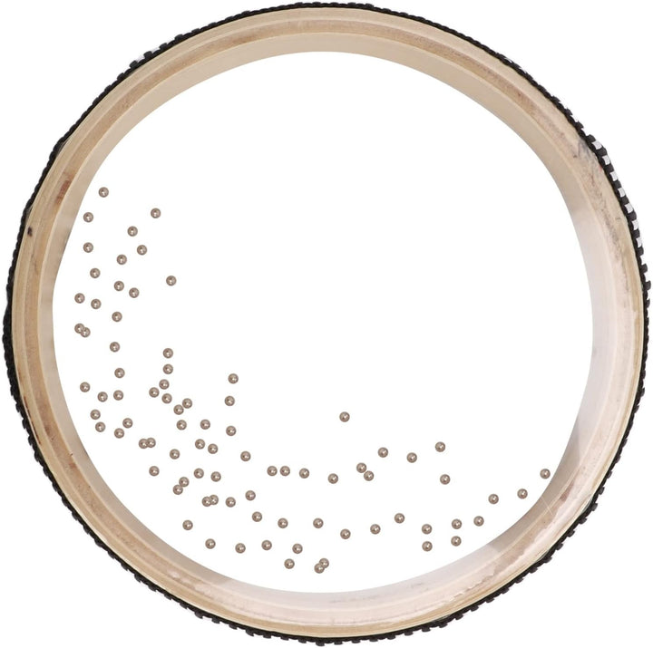 Asixxsix Ocean Drum, 6,1 Zoll Kleine Tragbare Sea Drum Wave Bead Handtrommel mit Ahornholzschale Oce