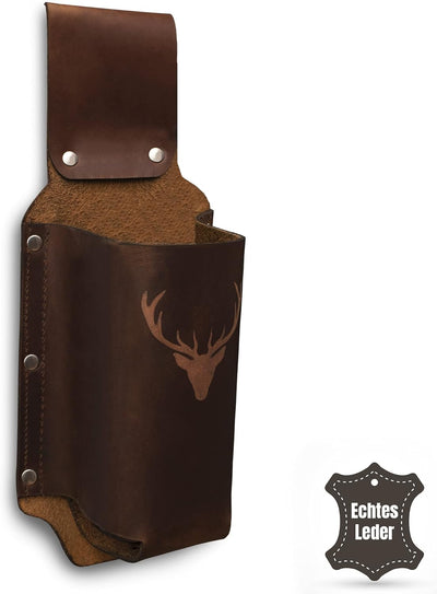Bierholster Biergürtel Flaschenhalter aus echtem Leder als Geschenk für Männer, Bierhalter als Gesch