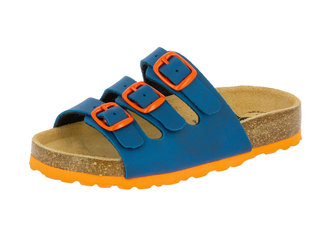 Lico Damen Bioline Pantoletten 27 EU Marine Orange, 27 EU Marine Orange