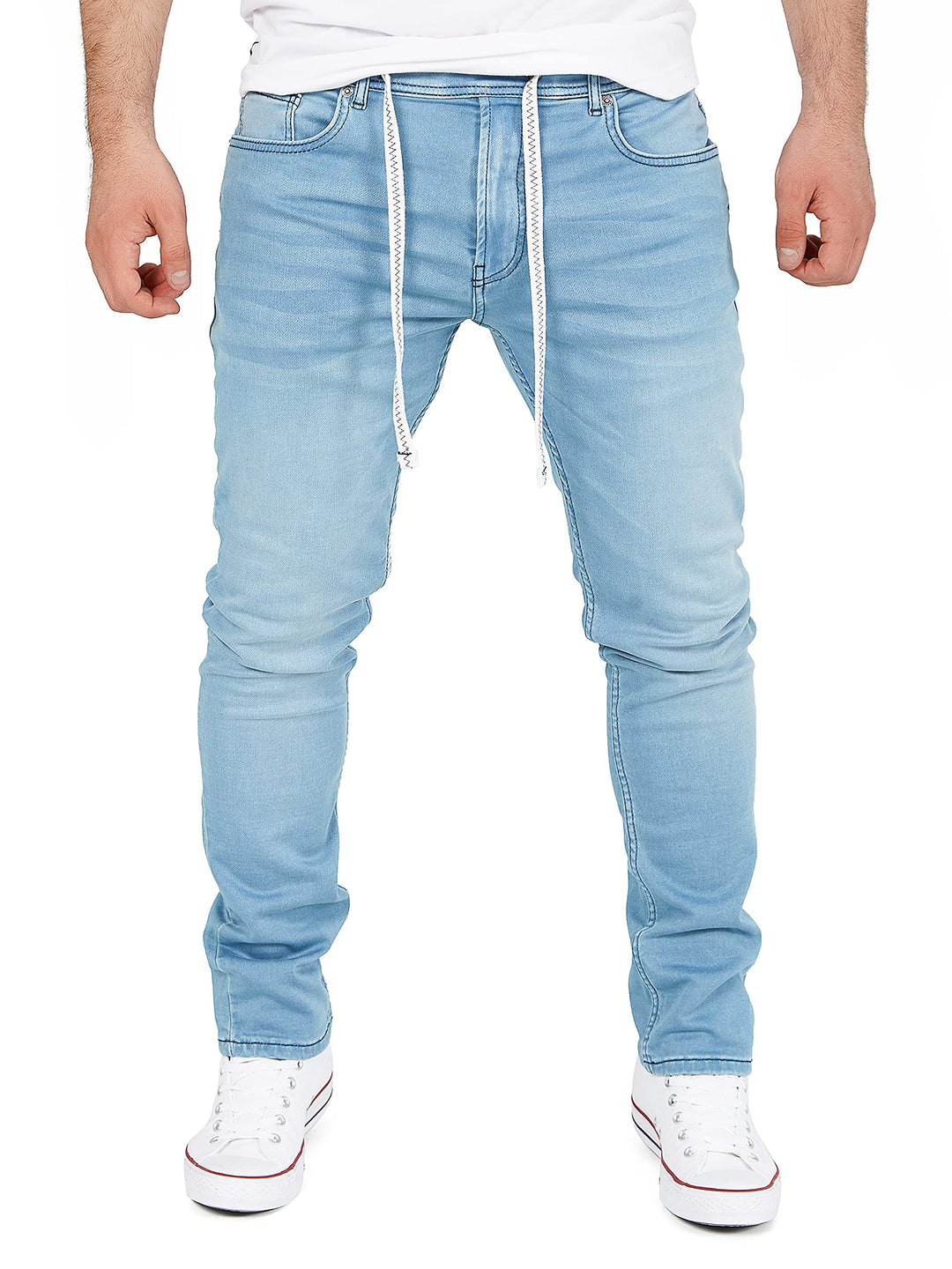 Yazubi Steve - Herren Sweathose in Jeansoptik - Baumwoll Jogging Jeans 29W / 34L Blau (Ashley Blue 1
